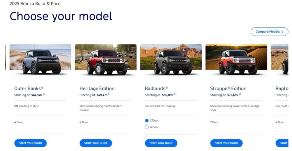 2025 Ford Bronco Pricing & Trim Levels: Choose Your Model 1 Ford Bronco Pricing