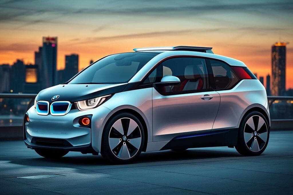 Futuristic design of the BMW i3