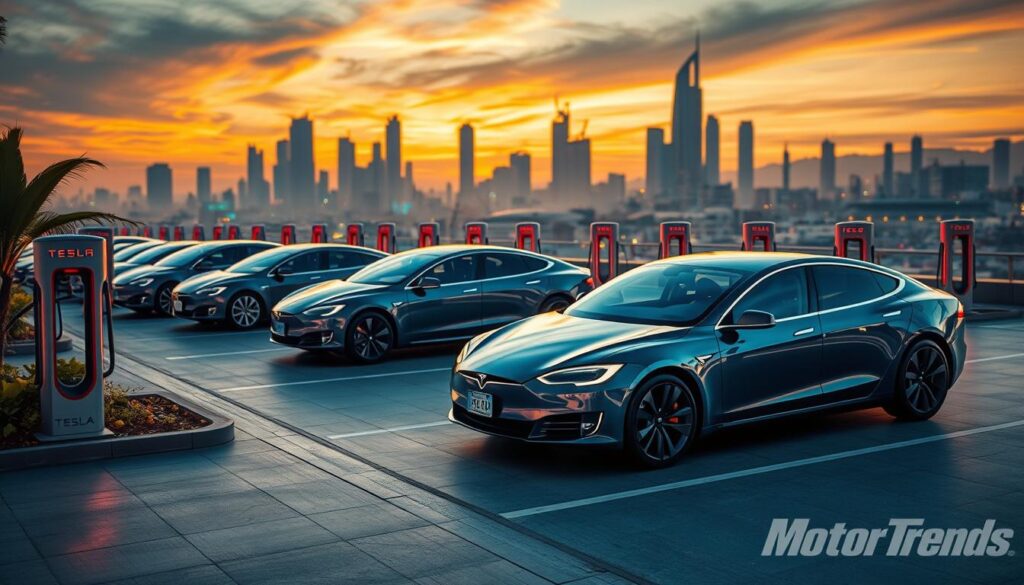 Tesla electric vehicles
