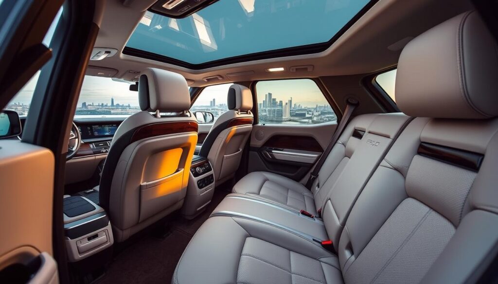 luxury SUV interior