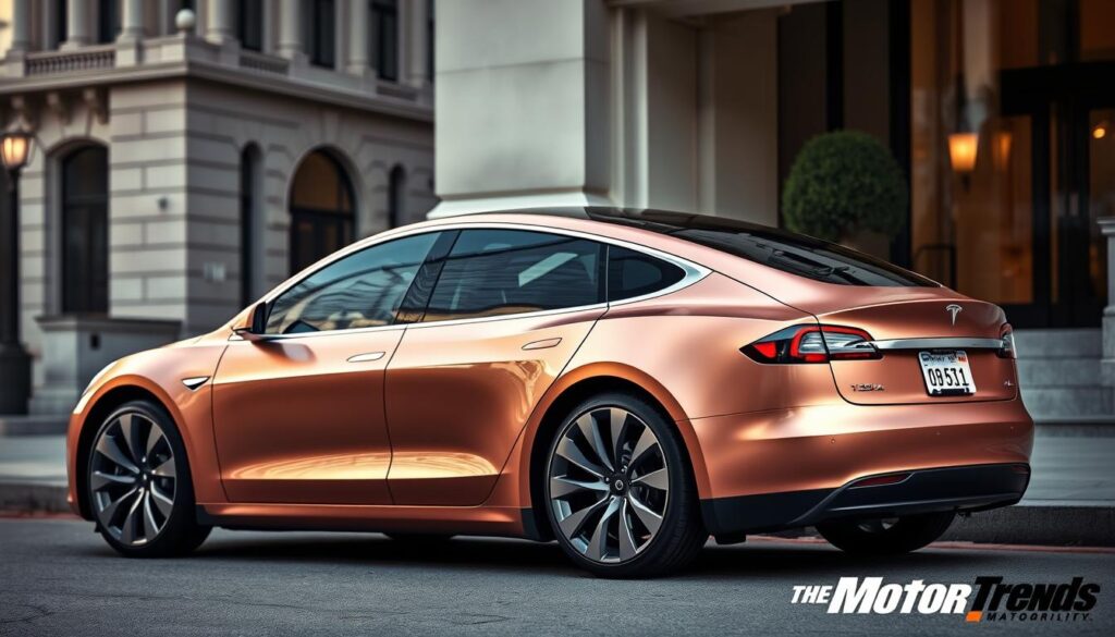 satin rose gold tesla wrap