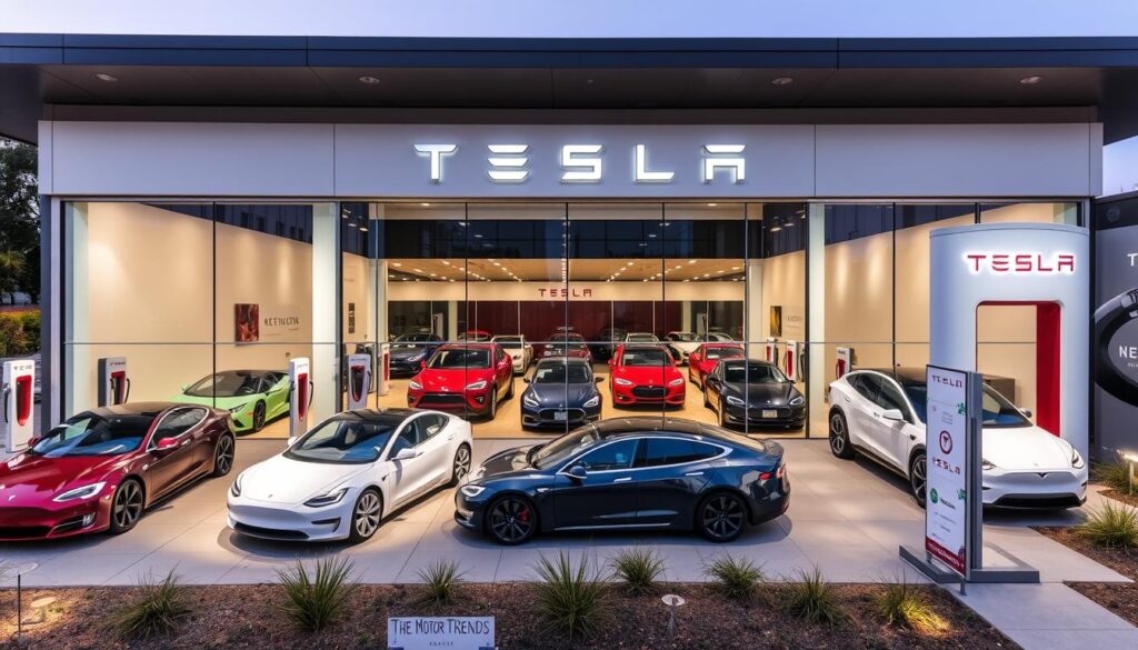 tesla dealer stock